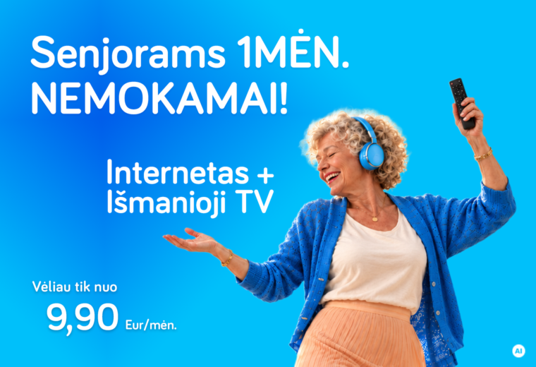 Ypatingas pasiūlymas senjorams!