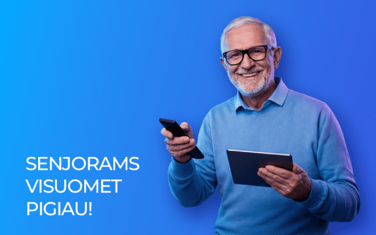 Ypatingas pasiūlymas senjorams!
