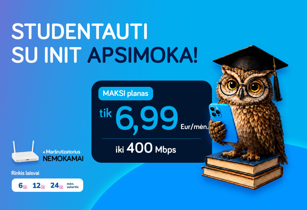 Studentauti su INIT apsimoka!